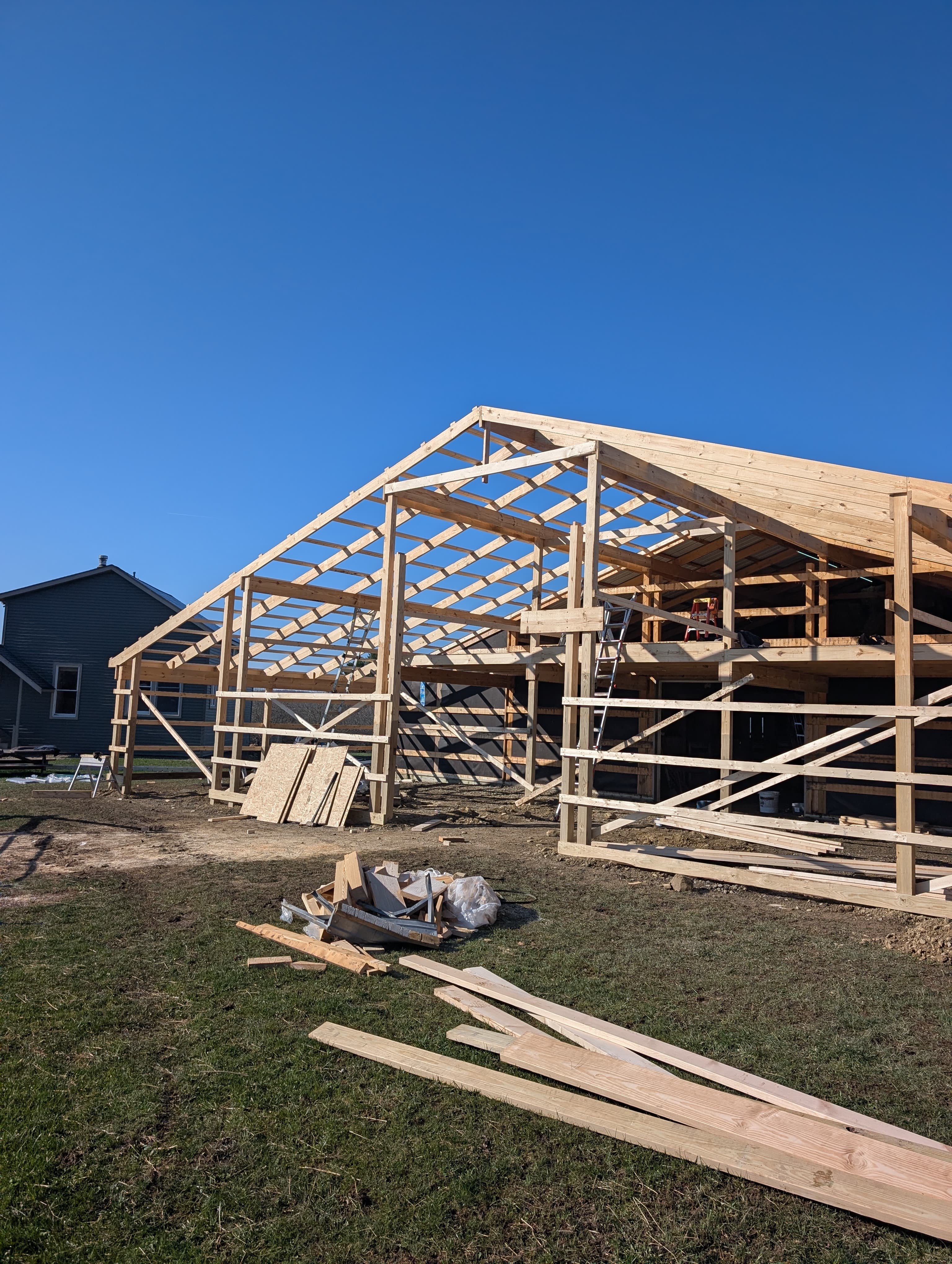 Residential addition framing