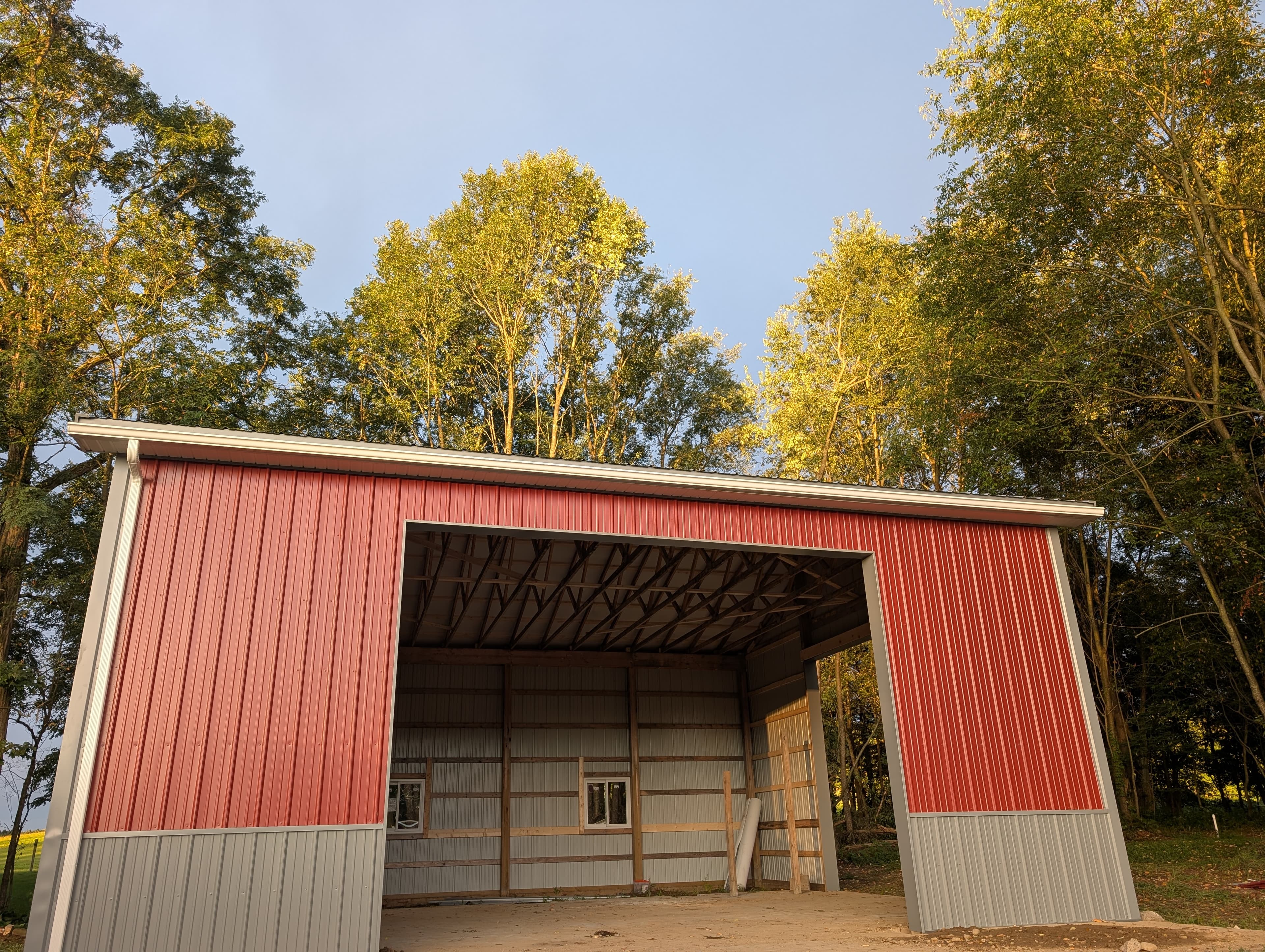 Residential pole barn workshop